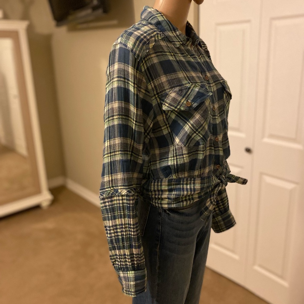 Free People Western Plaid Shirt - Picture 10 of 11